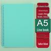 Retro Morandi A5 Spiral Notebook - Loose-Leaf Student Homework Notebook