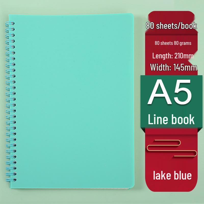 Retro Morandi A5 Spiral Notebook - Loose-Leaf Student Homework Notebook