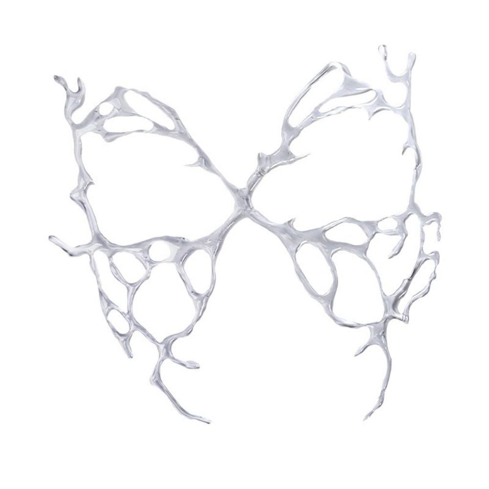 Resin Butterfly Mask Transparent Masquerade Props Retro Halloween Masks  Game Party
