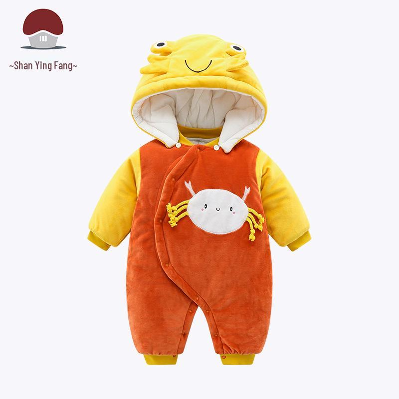 

Thickened Cotton Winter Jumpsuit for Babies and Toddlers – Cute Cartoon Design for Warm Outings 73cm