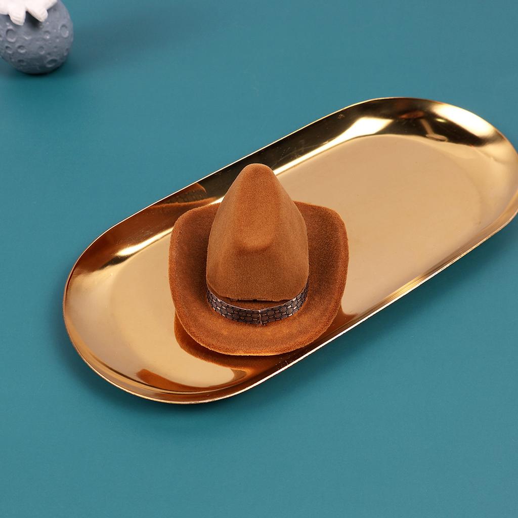 Personalized Cartoon Ring Box Western Cowboy Hat Box