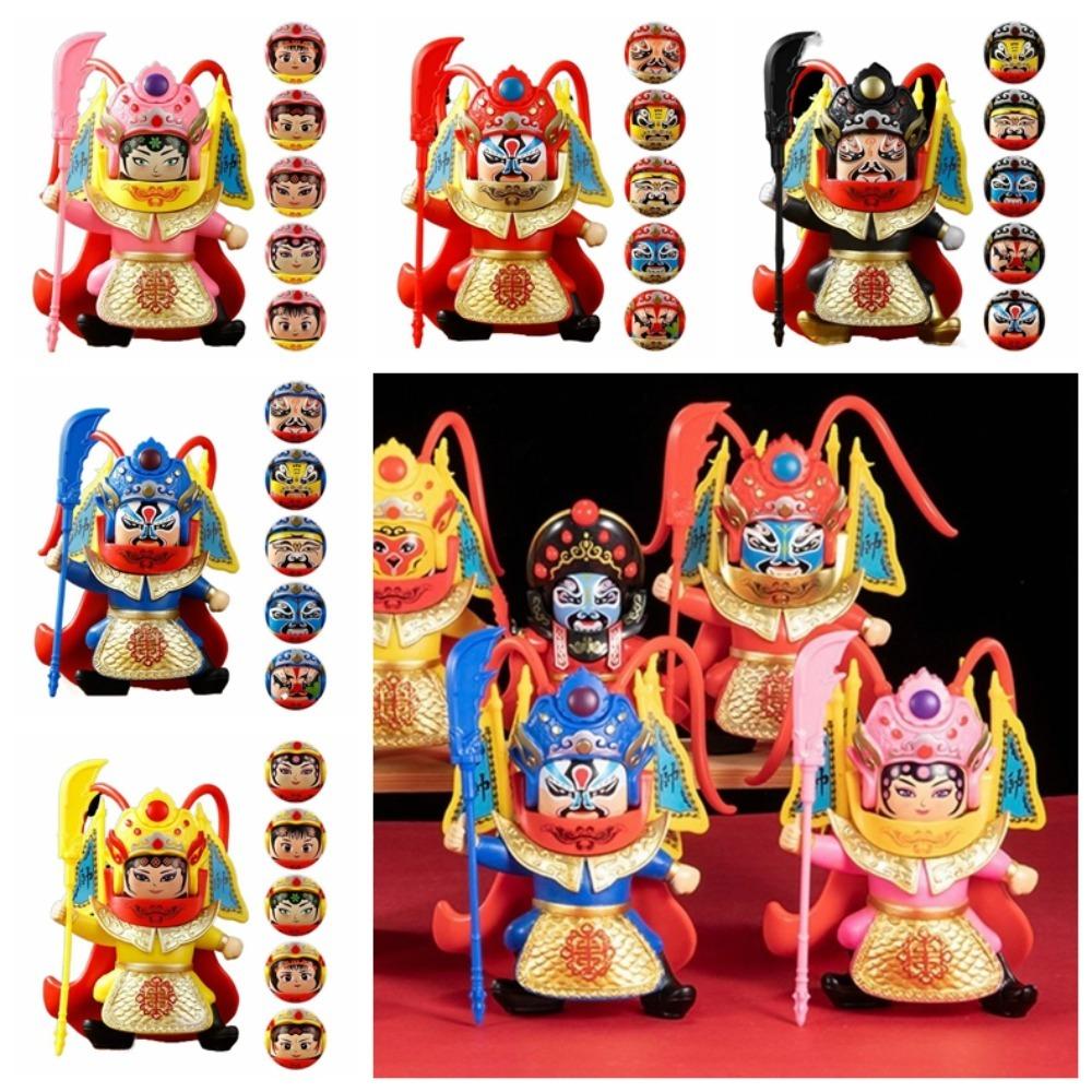 

Традиционная оперная кукла, меняющая лицо, 6 игрушек для макияжа лица, друзья, подарки на день рождения розовый