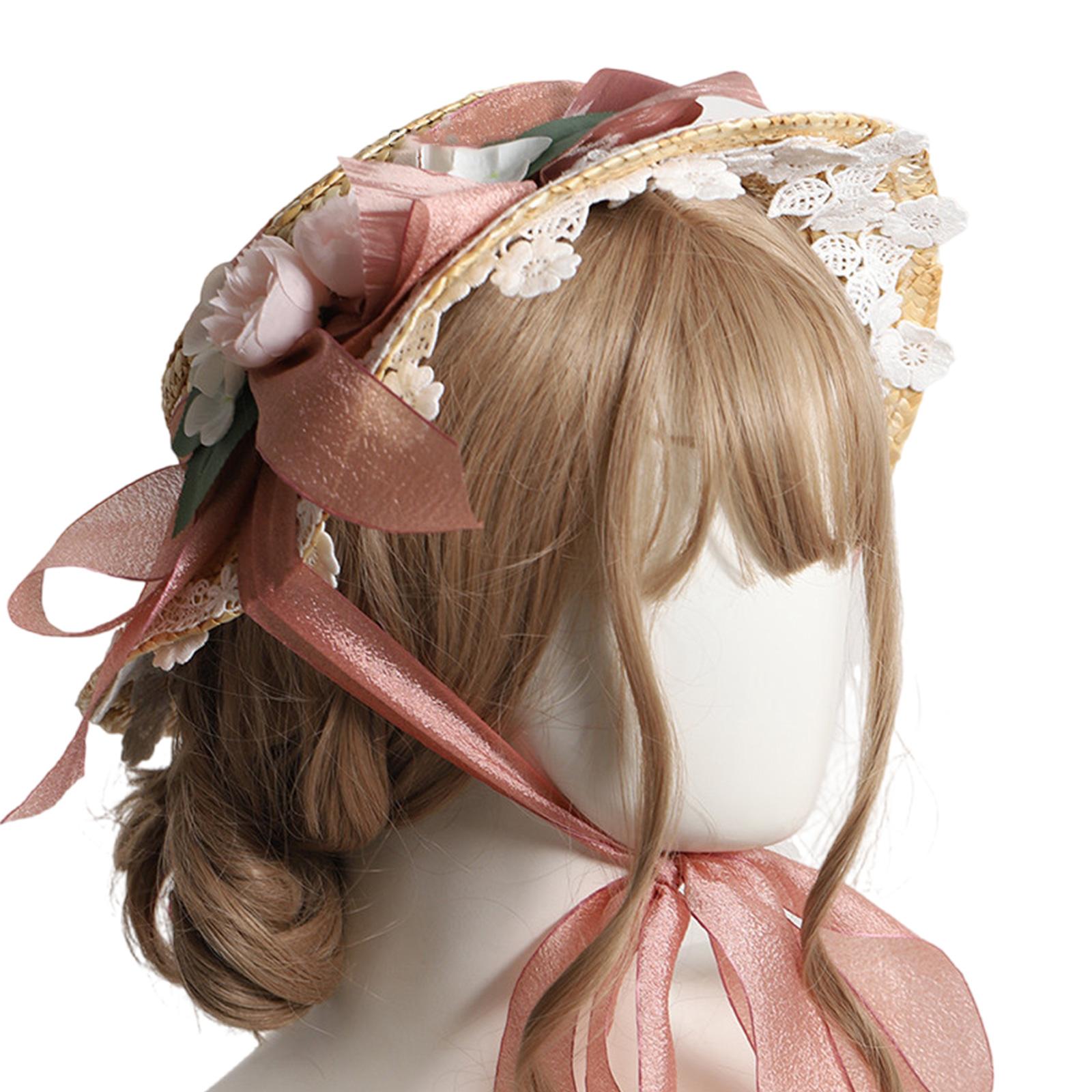 

Плоский капелюх з тонкими квітами. Жіночий пляжний капелюх з солом’яним капелюхом. Солодкий складний капелюшок для подорожей. 7