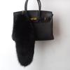 40Cm Real Fox Fur Tail Large Long Natural Fur Tail Keychain Pendant Cosplay Tail Cute Wolf Fox Tail Fur Car Keychains For Women
