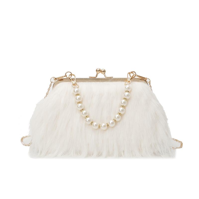 Fringed Pearl Chain Fairy Style Crossbody Bag