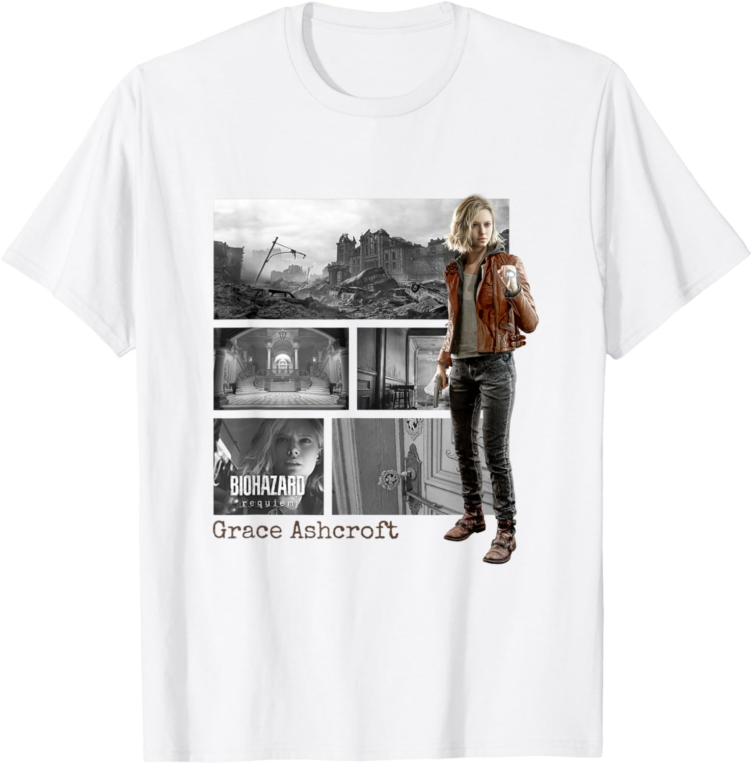 

Resident Evil 9 Requiem 2026 Summer New mens Tshirt 100 Grace Ashcroft graphics unisex popular Short sleeve Loose Y2K shirt S