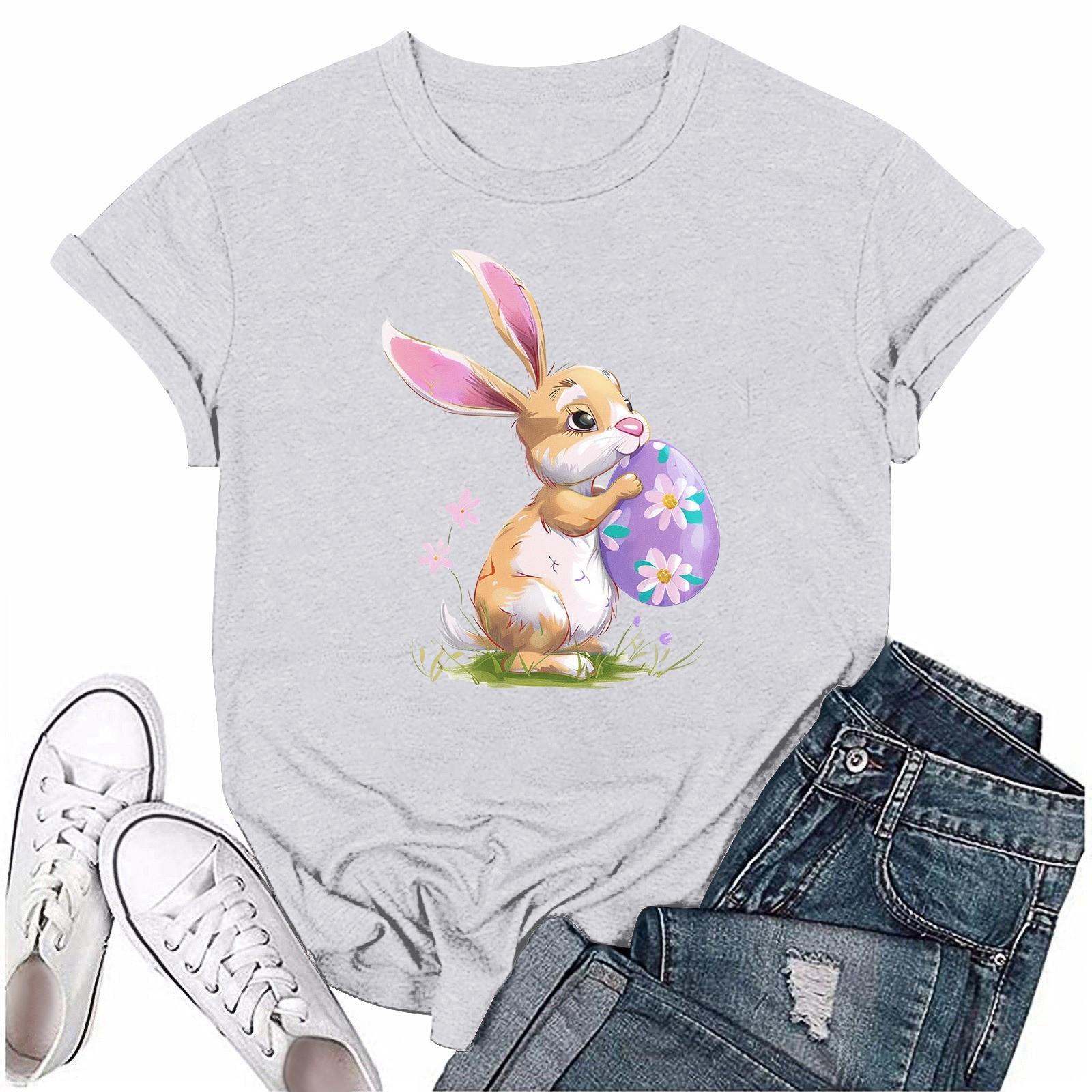 

Женская модная повседневная футболка с круглым вырезом и короткими рукавами M белый