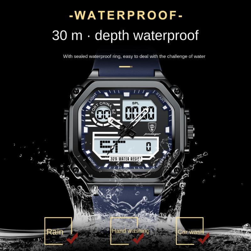 Top Brand New Electronic Watch Teenage Men's Quartz Electronic Waterproof Luminous Watch