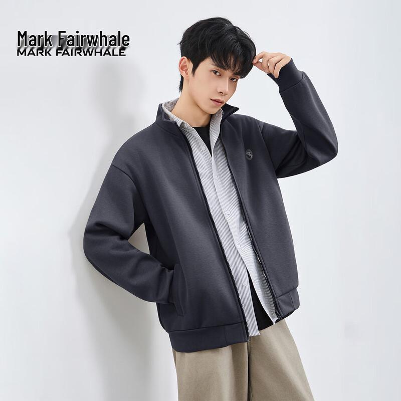 Mark Fairwhale Men's Autumn Fleece-Lined Cardigan Jacket