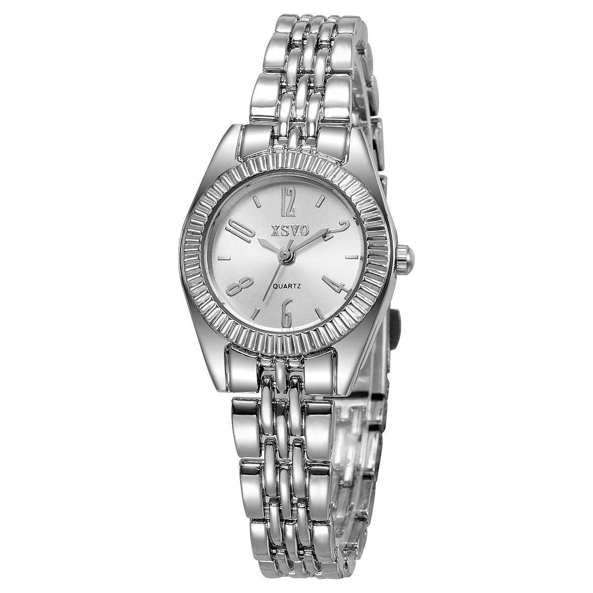

Fashionable and Elegant Round Small Dial with Steel Band Women s Quartz Watch for Christmas and Halloween Gifts