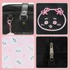 Chiikawa School Bag Synthetic Leather Black Boston Bag with Multifunctional Pockets [Showbido] <Chiikawa>