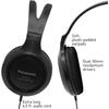 Panasonic RP-HT161-K Headphones Matte Black (1 Pack)