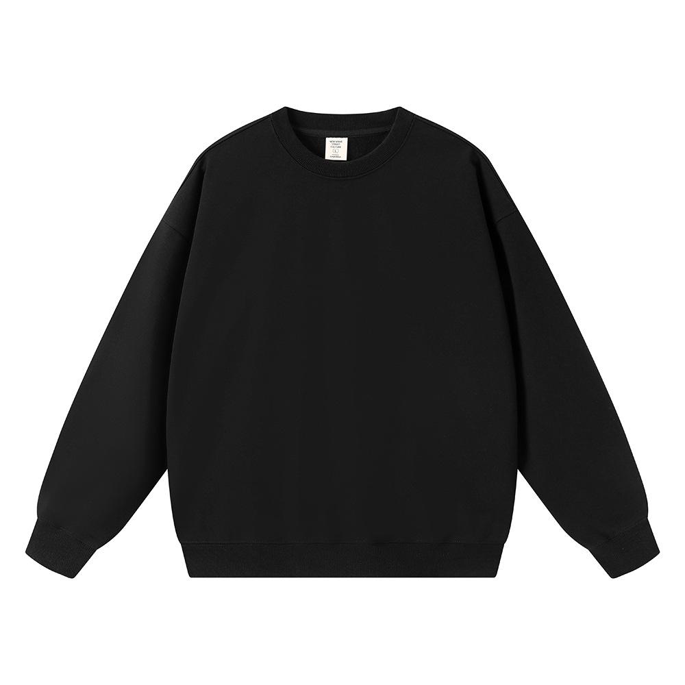 

2025 Осень Зима Американский Стиль 450G Петельчатый Терри Свитшот с Круглым Вырезом Мужской Трендовый Бренд Высококачественный Базовый Свободный Спортивный Свитшот 3XL