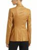 AL KHALID Authentischer Neuer Damen Tan Blazer 100% Echtes Lammleder Stilvoller Slim Fit MantelBlazer
