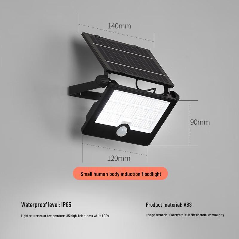 UOSU Solar Motion Sensor Outdoor Wall Light