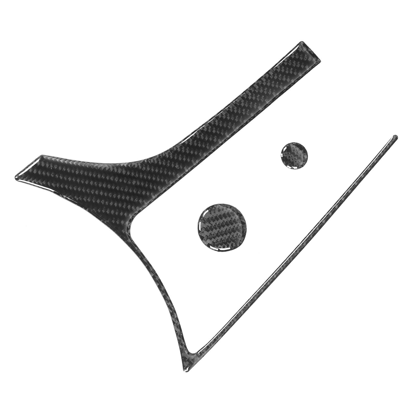 

3 шт. Карбоновая рамка для мультимедийного блока в салоне, крышка кнопки, подходит для Mazda MX5 ND Roadster ND