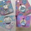 Cute 3D Seal Keychain Solid White Transparent Blue Ocean Animal Mini Bag Charm Pendant For Women Girls Key Chains Jewelry