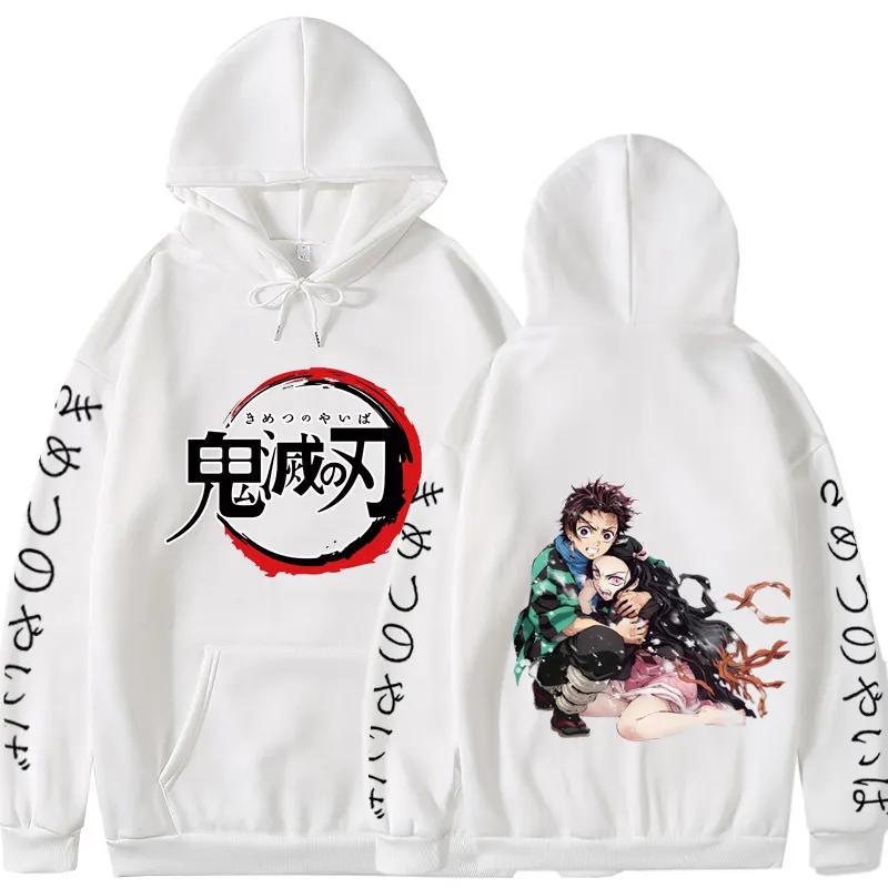 

Аниме периферийный Demon Slayer Hoodie большой детский взрослый длинный рукав свободная толстовка Demon Slayer джемпер M
