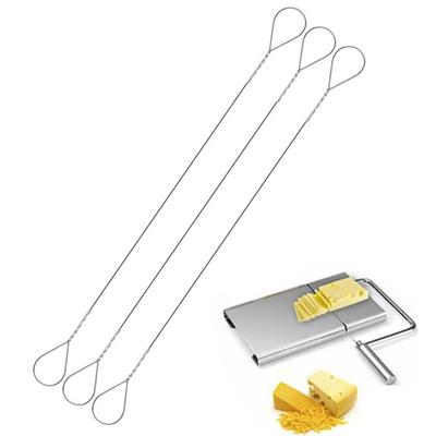 Lot de 5 ou 10 fils de rechange en acier inoxydable 304 pour trancheuse à fromage, pour planche à découper le beurre et les fromages en bloc