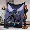 Custom Name Valorant Theme Printed Blanket - Perfect for Couch, Bed, Travel & Outdoor Use | Machine Washable, Cozy & Durable.