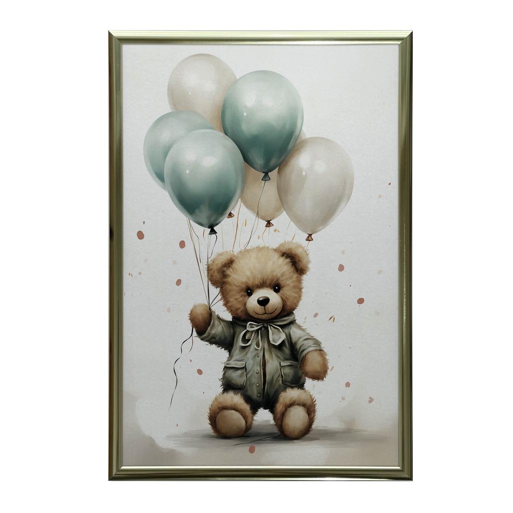 Teddy Bear Balloon World Teddy Bear Balloon World, 30X40 Cm, Frameless, Matte Paper 230 Gsm