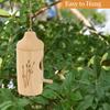 Hummingbird House Natural Wooden Hummingbird Nesting House Handcrafted Outside Hanging Bird House