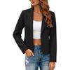 Jaqueta Casual Feminina Colorida com Lapela de Manga Longa Slim Fit