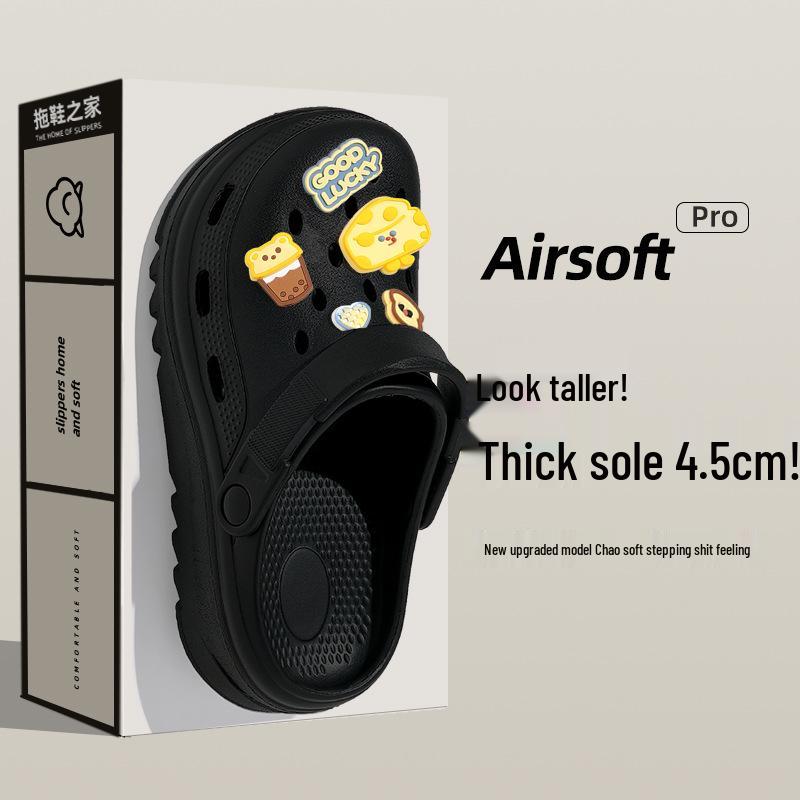 

Женские летние пляжные шлепанцы на толстой подошве из ЭВА, увеличивающие рост, 2025 36-37