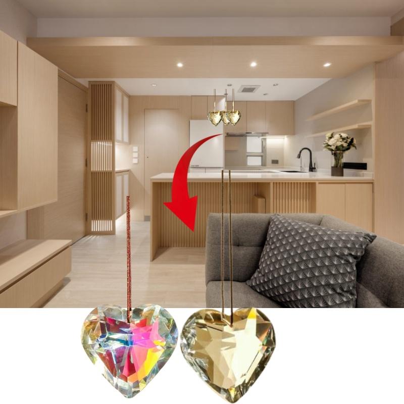 Stunning Heart-shaped Crystal Sun Catcher Perfect For Graduation Housewarming Or Any Festive Occasion