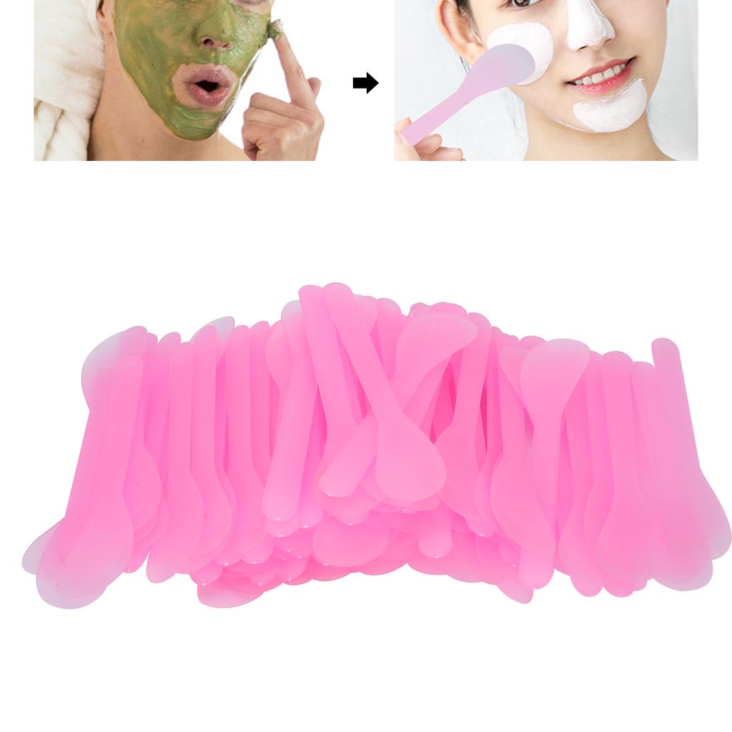 100PCS Facial Mask Spatula Cosmetic Mask Applying   Plastic Mask Spoon Stick Spatula
