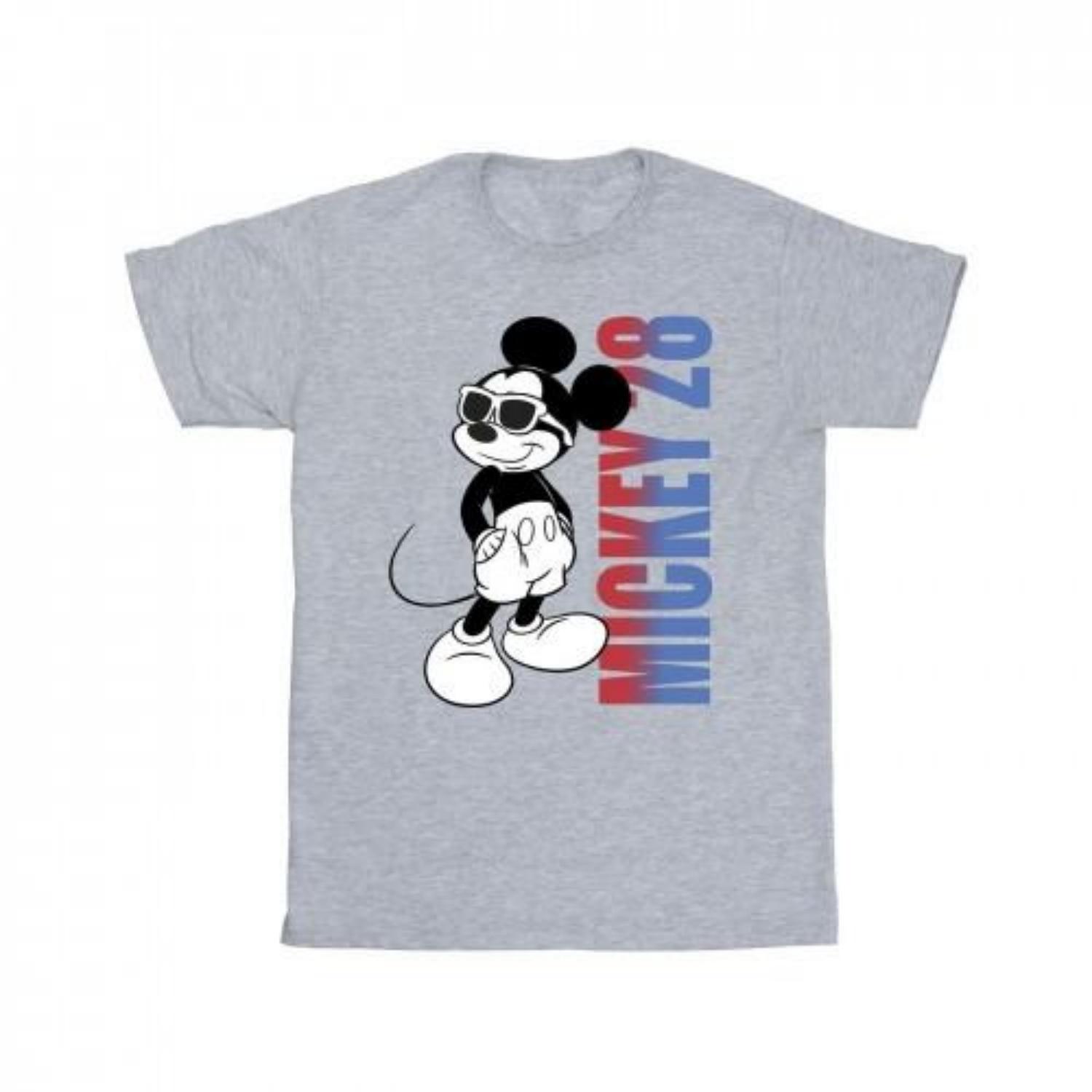 Disney Mens Mickey Mouse Gradient T-Shirt S чёрный