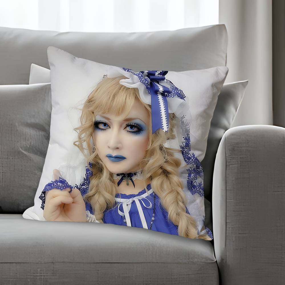 MMana MMalice Gothic Pillow Cases for Bedroom Living Room Sofa Home Decor Polyester Cushion Cover with Zipper