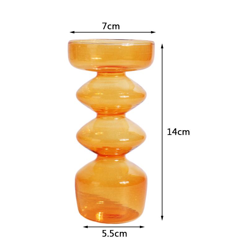 Ins Crystal Ball Bubble Glass Vase Flower Arrangement Hydroponics Ball Glass Art Flower Ware Home Decor Tabletop Glass Vase