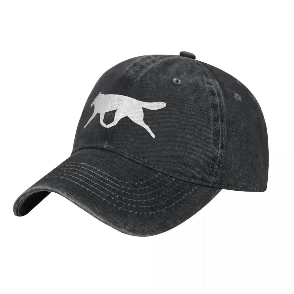 Siberian Husky White Silhouette Baseball Cap Luxury Brand Summer Hat For Men Womens