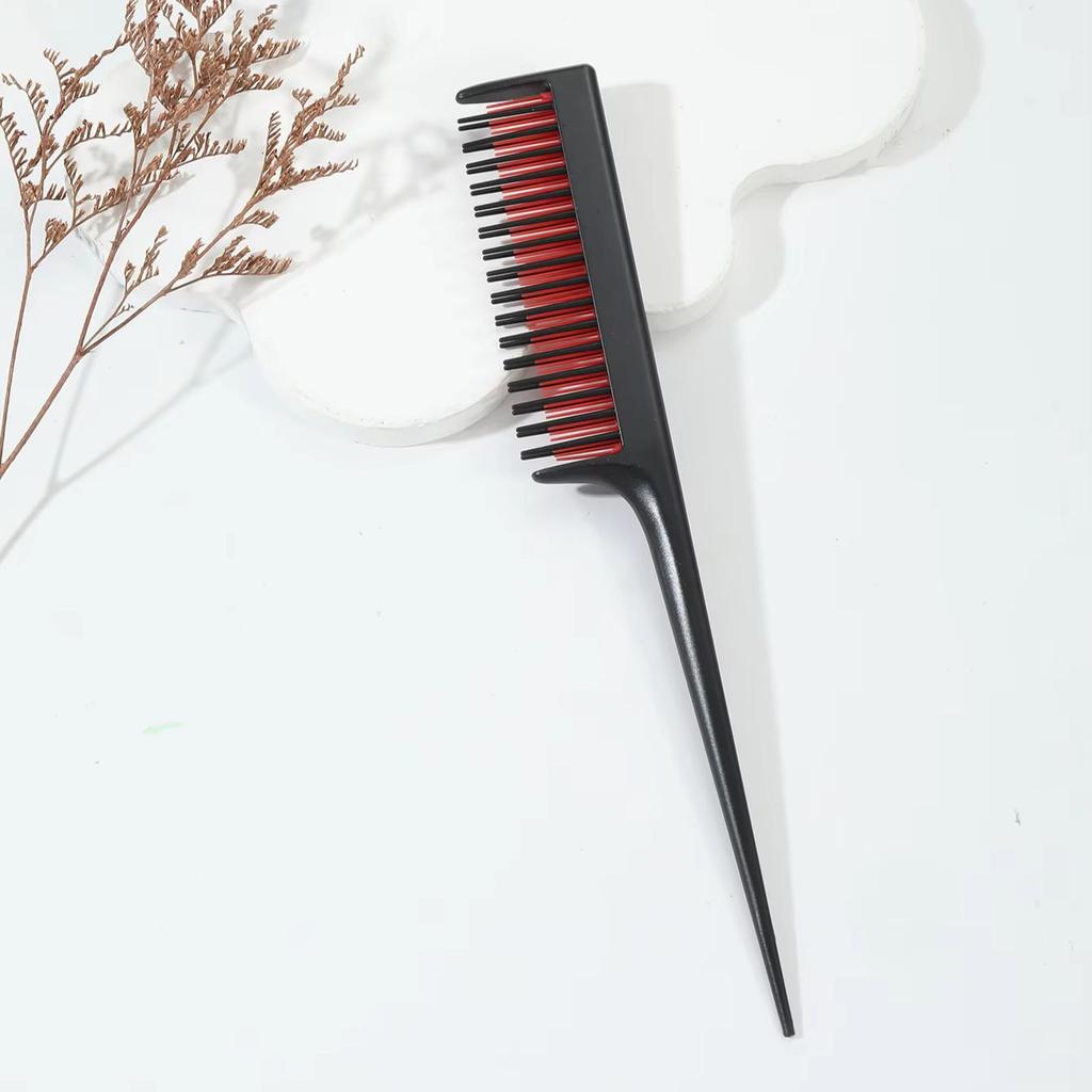 1pc fashionable mouse tail comb - heat-resistant carbon fiber comb with durable ABS handle For Hair Accessories