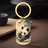 Panda Keychain Japanese Nature Relaxing Mountain Gift Box Stylish Key Japanese Zen Decor [XIOUDO] Ukiyo-e Design, Accessory, Scenery, Included,