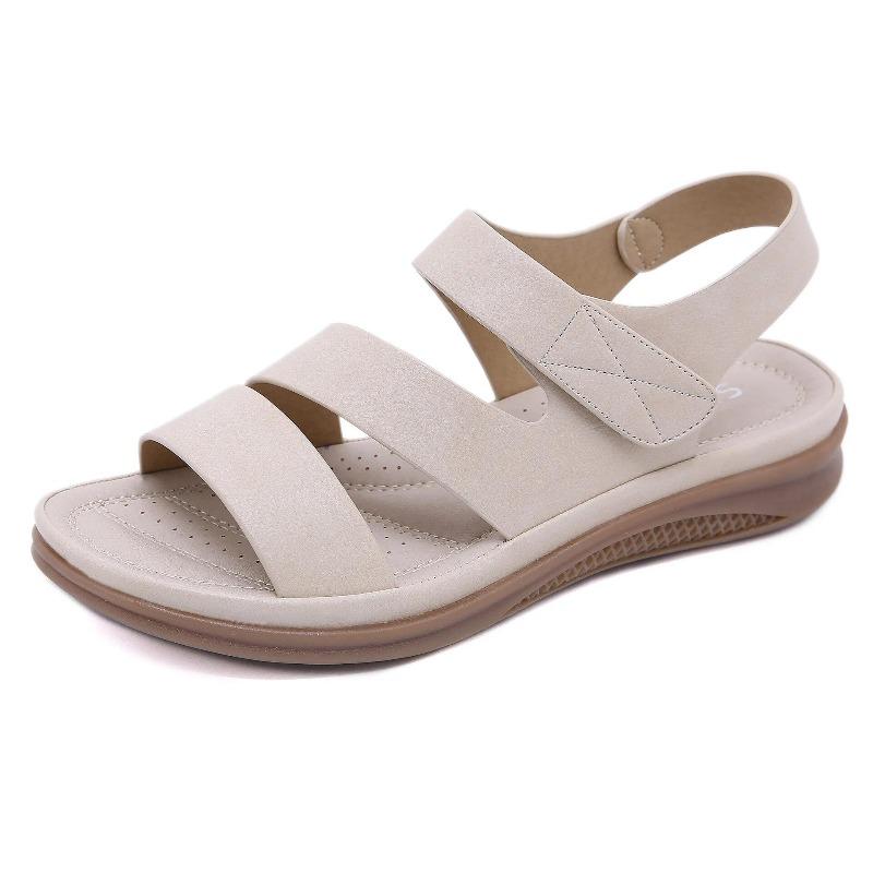 Sandali estivi da donna 2026, suola spessa, antiscivolo, sandali da donna alla moda, morbidi, neri, blu, rossi, taglia forte 42
