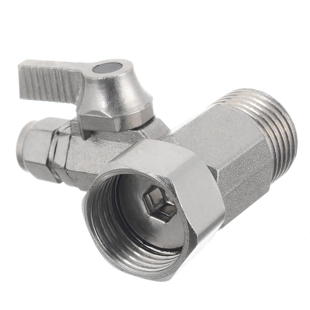 1 szt. Adapter do wody zasilającej RO 3/4'' do 1/4'' z zaworem kulowym odcinającym i trójnikiem kranu
