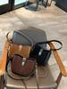 2025 Retro Fashion Genuine Leather Women's Frosted Cowhide Shoulder Crossbody Saddle Bag
