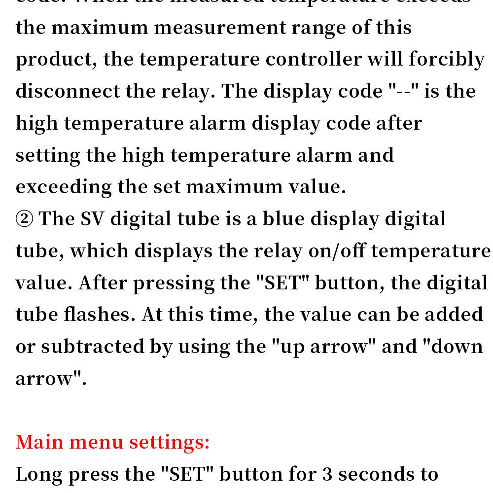 W3230 12V 24V AC110-220V Probe line 20A Digital Temperature Control LED Display Thermostat With Heat/Cooling Control Instrument