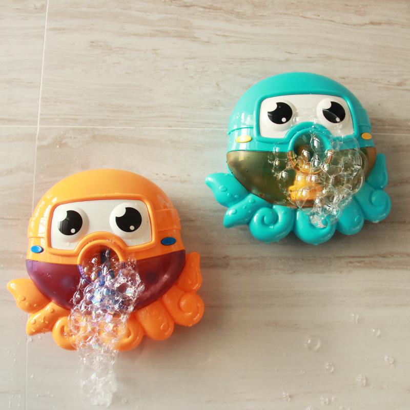 Crab & Frog Bubble Machine: Musical Bath Toy for Kids - Douyin Electric Bubble Maker