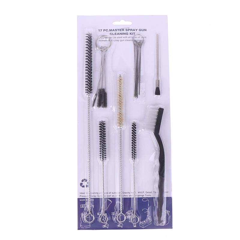17Pcs/Set Professional Spray Cleaning Brush Set Paint Cleaning Kit Paint Brush To Clean Oil Stains Cleaning Maintenance Tools