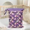 Nordic Dinosaur Baby Room Storage Bag - Waterproof Double Layer Wet/Dry Hanging Bag