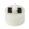 LED Flameless Candles Solar Tea Light Flicker Warm Light Yellow Light Waterproof Fake Candle For Outdoor Garden Yard  N P6J9