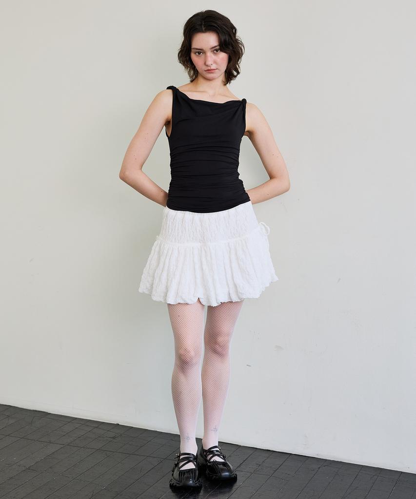 Alikim Annie Balloon Skirt Pants / White