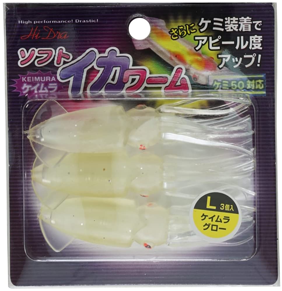 MARUSHINGYOGU Dragon Soft Squid Worm Glow L (Keimura)