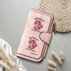 Cute Pink Squirrel Print Long Wallet Faux Leather Multi Card Holder Clutch Purse for Women Daily Use