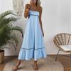 Women's Casual Sleeveless Sundress Plain Long Summer Beach Maxi Dress