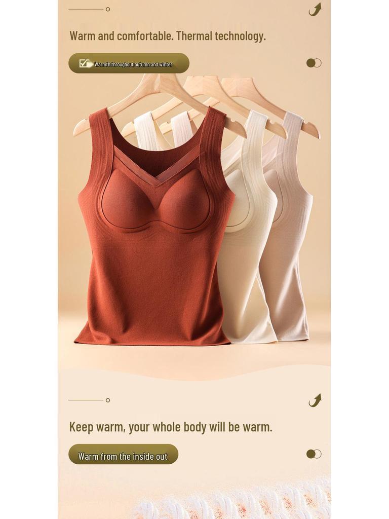 Damen Thermo-Weste mit integrierten BH-Cups