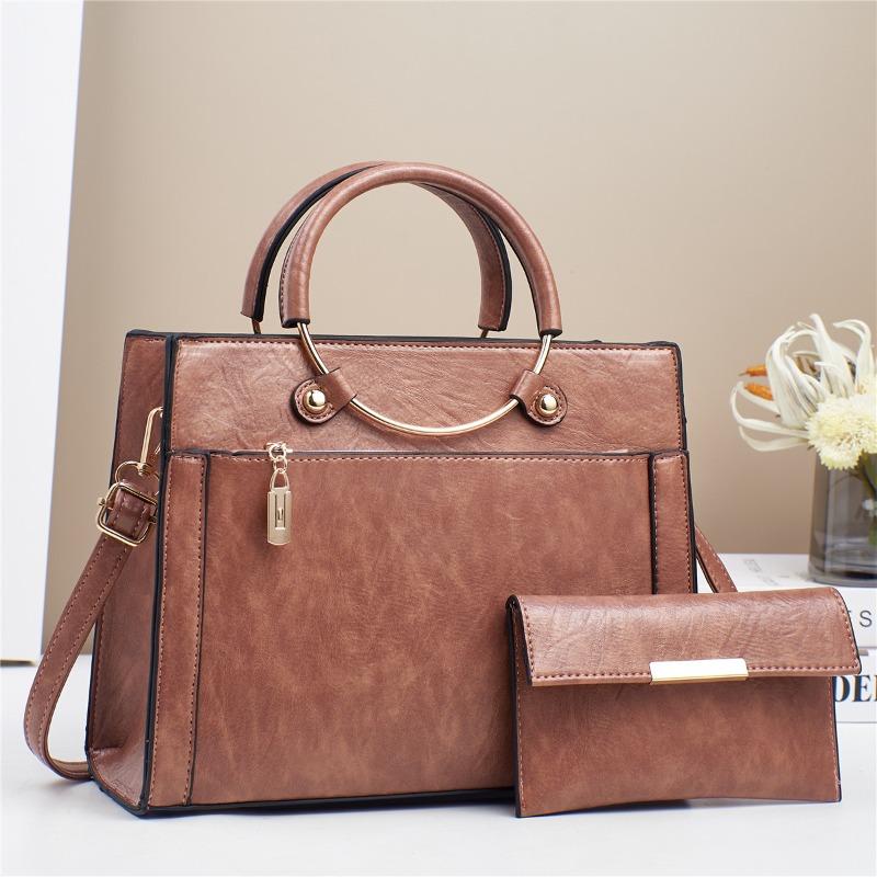 Women's Bag Handbag Mother and Child Bag Textured Shoulder Messenger Bag Women's Bag Quality Hot Sale